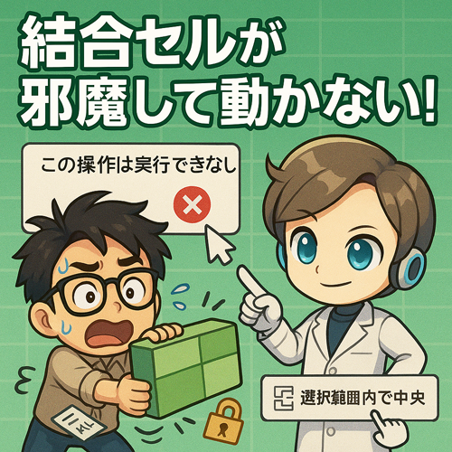 【トラブルクリニック#04】結合セルが邪魔して動かない！