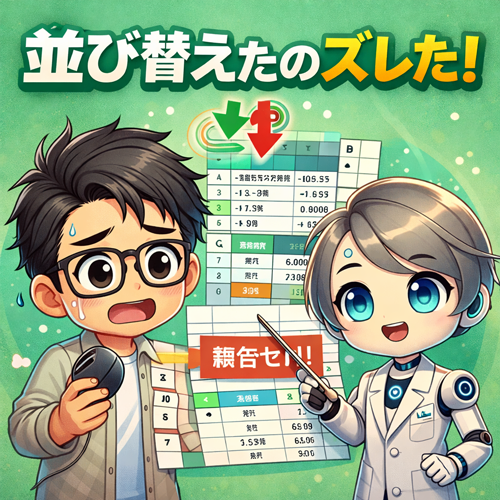 【トラブルクリニック#11】並び替えたらズレた！